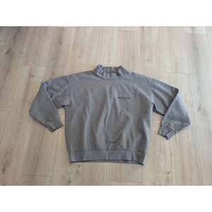 Essentials Fear Of God Sweatshirt Men's Large Gray Mock Neck Oversized Pullover